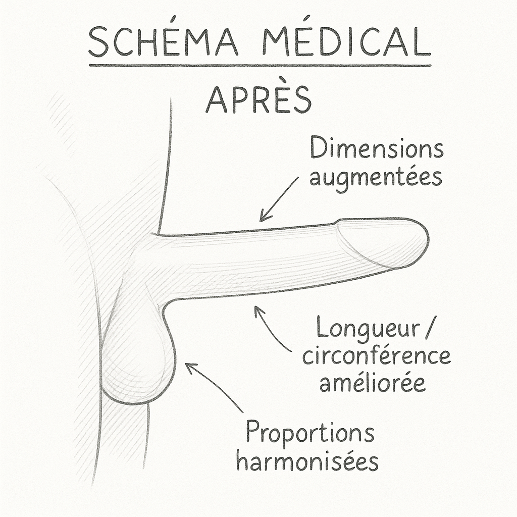 Après pénoplastie ‣ Dr Faten Ben Rhouma - Site officiel Après pénoplastie - Résultat après intervention chirurgicale