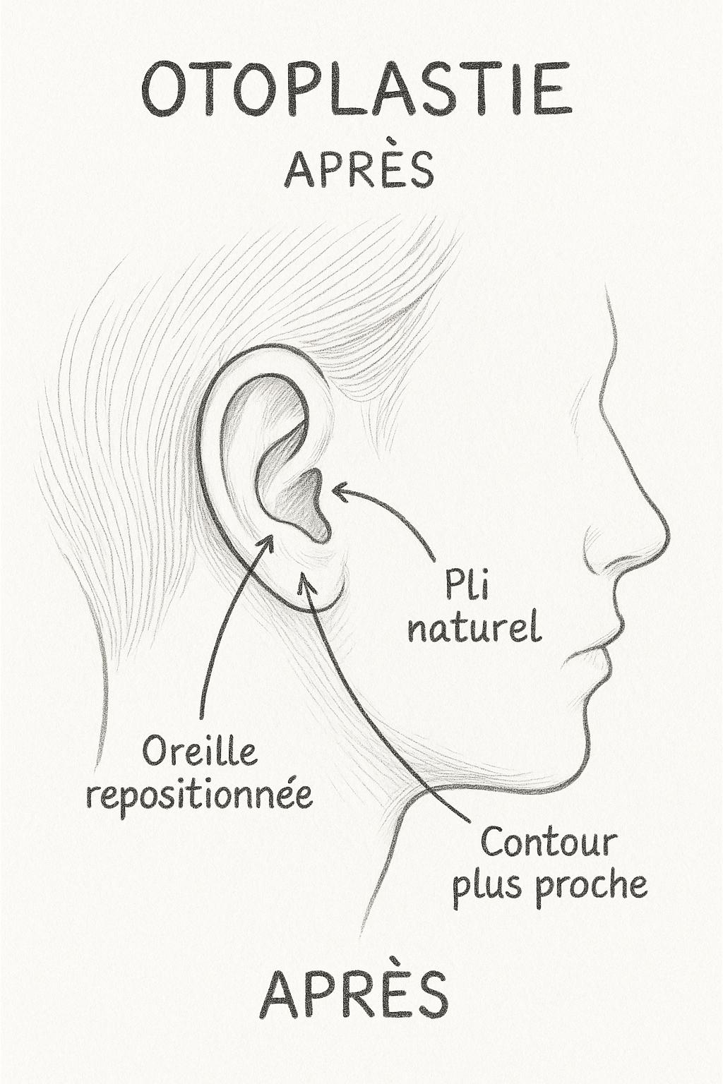 Après otoplastie ‣ Dr Faten Ben Rhouma - Site officiel Après otoplastie - Résultat après intervention chirurgicale